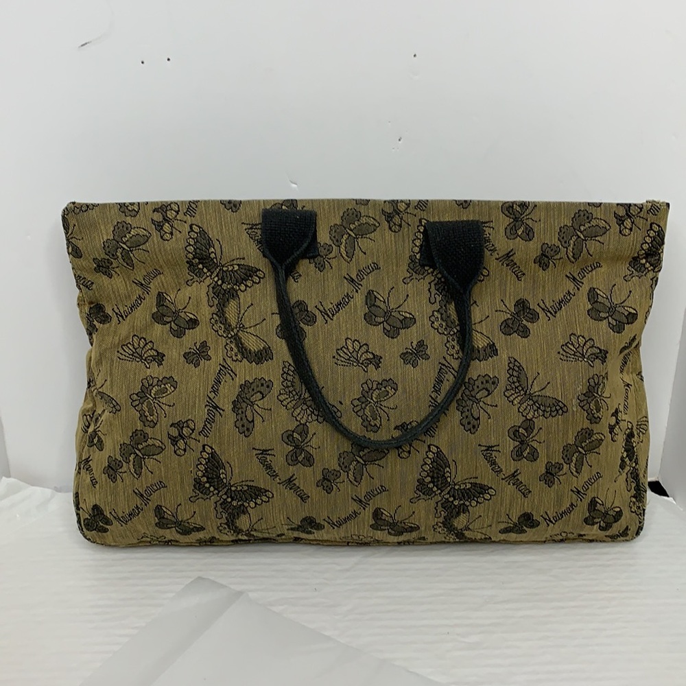 Nieman Marcus Butterfly embroidery shopper/tote - Picture 3 of 9